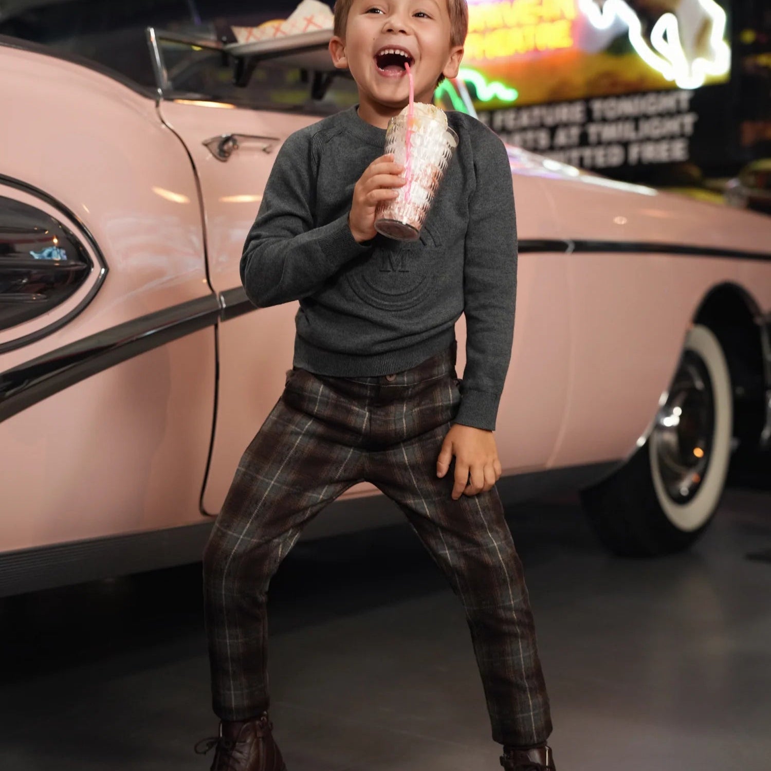 Parker Plaid Pants - Chocolate