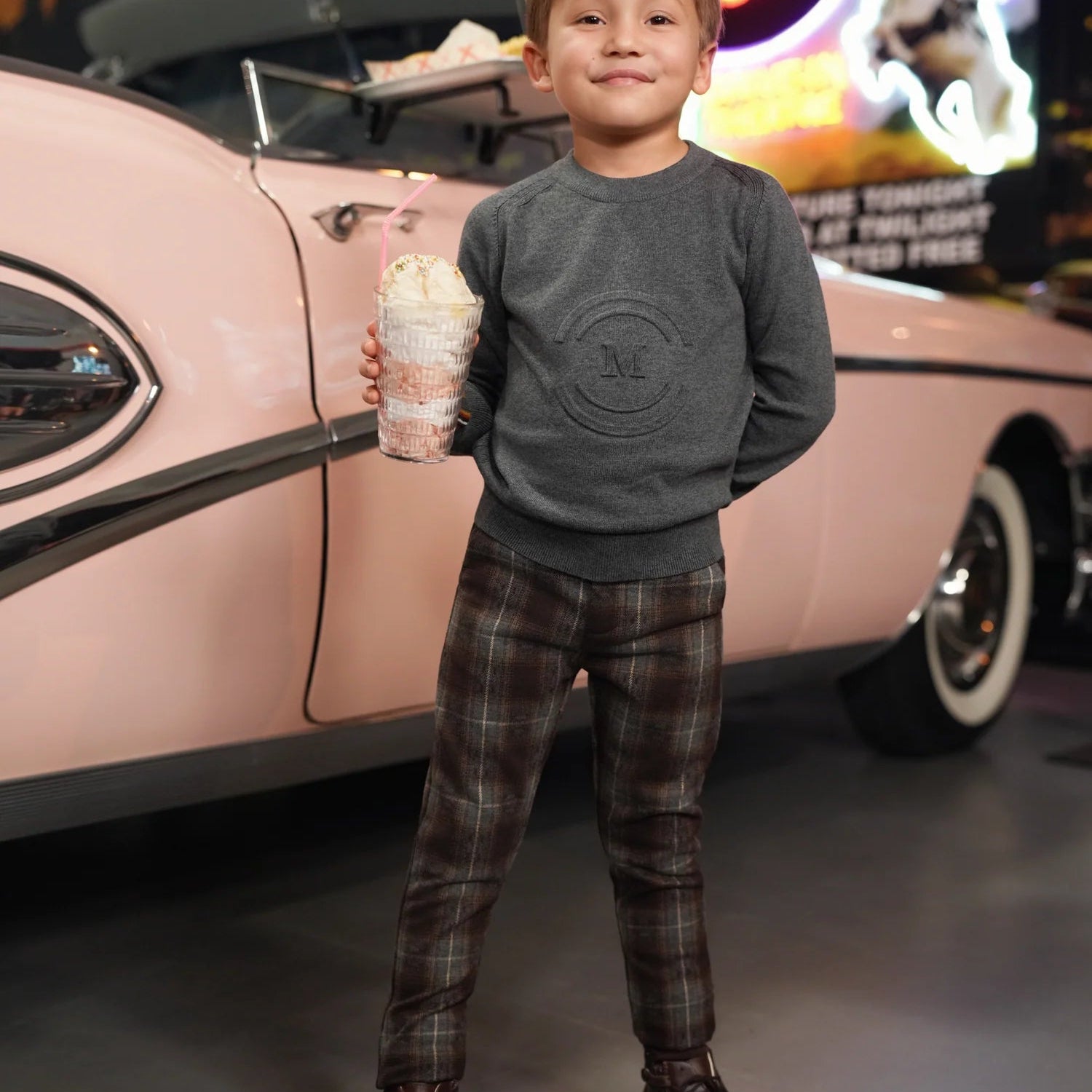 Parker Plaid Pants - Chocolate