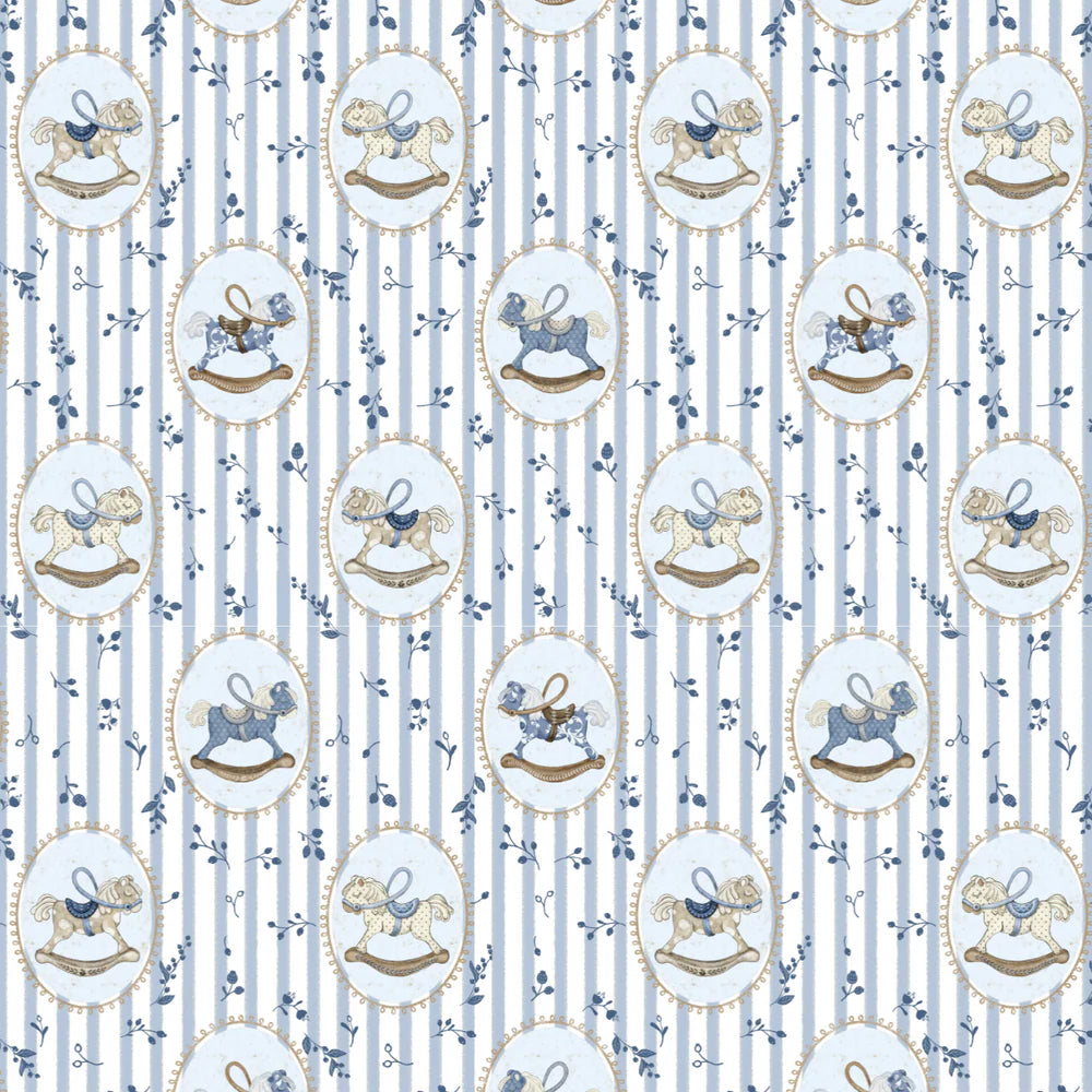 Muslin Blanket - Horse Blue
