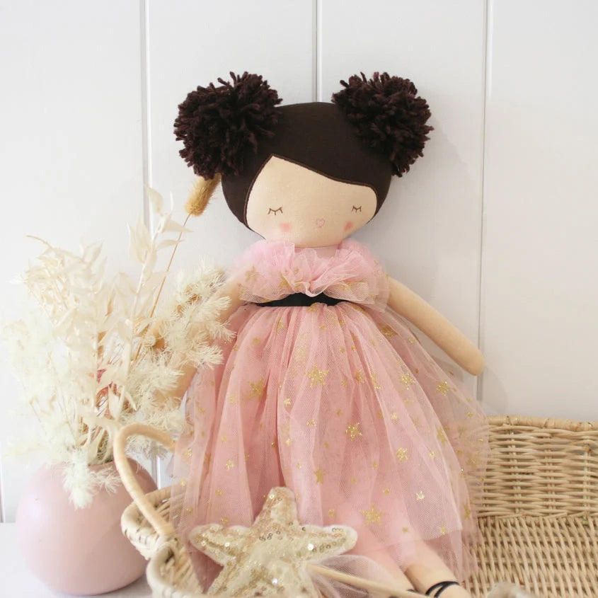 Valentina Pom Pom Doll - Fair-brunette