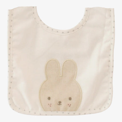 Linen Bunny Bib - Ivory
