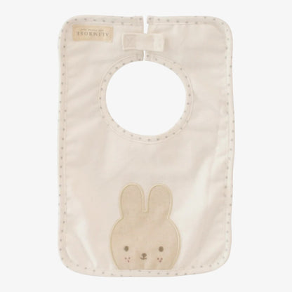 Linen Bunny Bib - Ivory