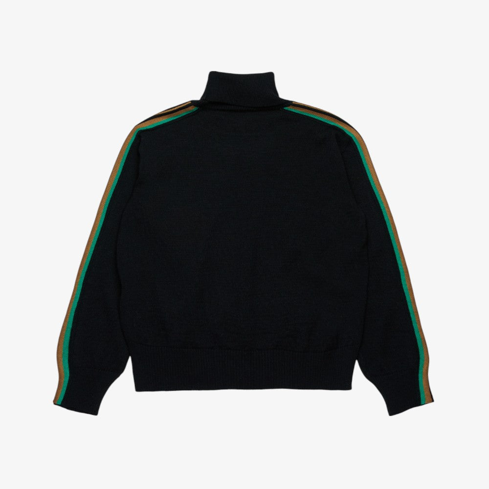 Maglia Stripe Turtleneck - Black
