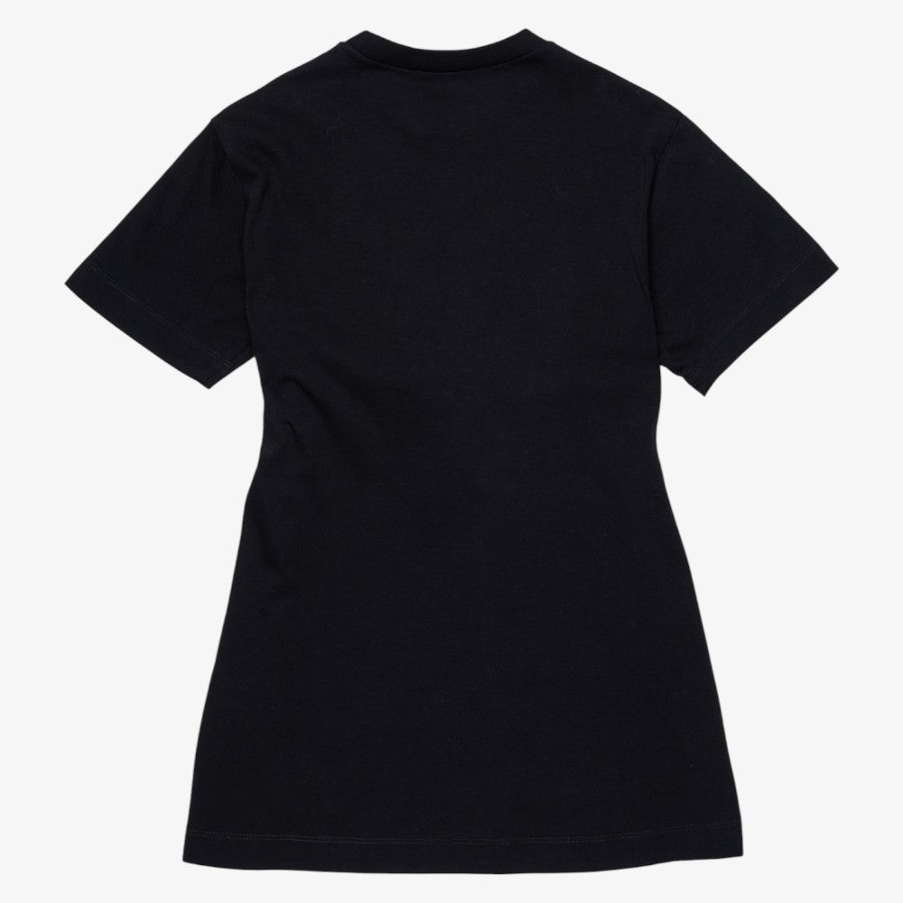 Logo T-Shirt Dress With Tie - Black