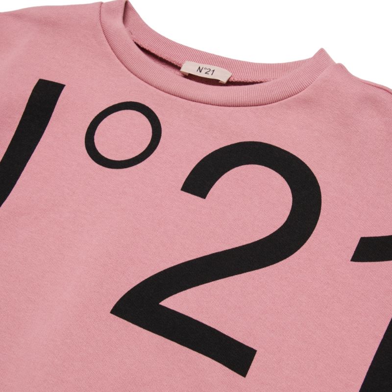 Drop Shoulder Sweatshirt - Pink