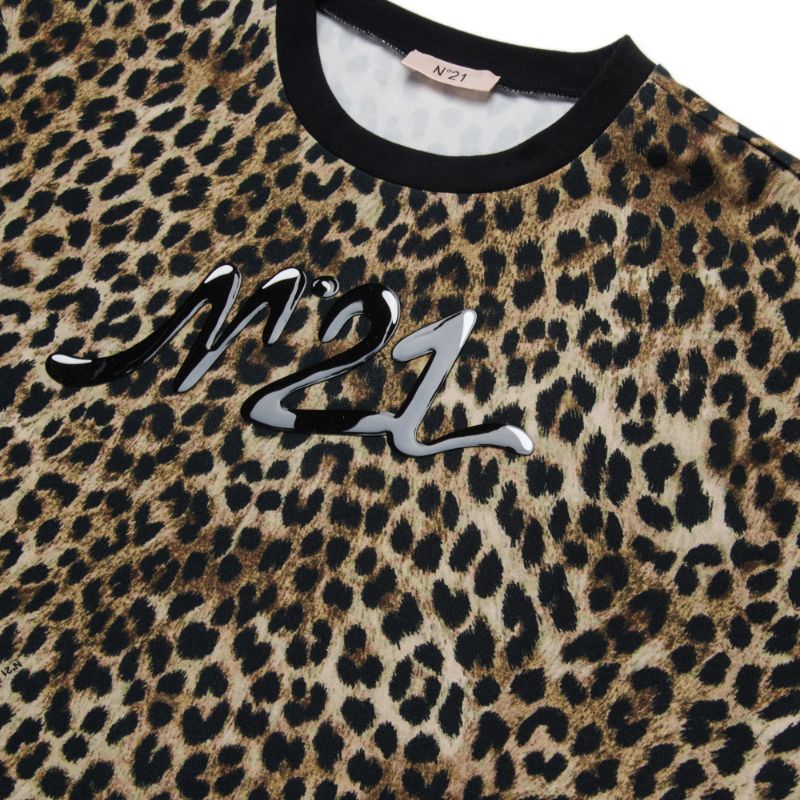 Leopard Logo Tee - Black
