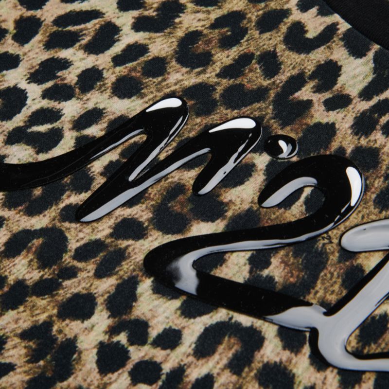 Leopard Logo Tee - Black