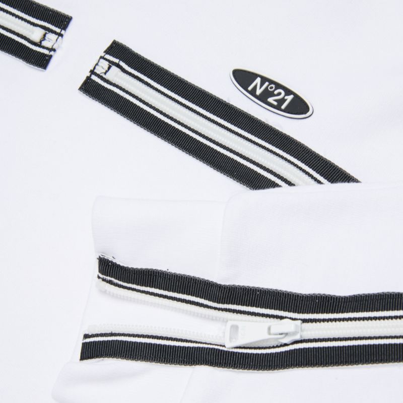 Zipper Sweatshirt - White