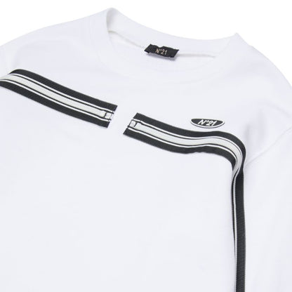 Zipper Sweatshirt - White