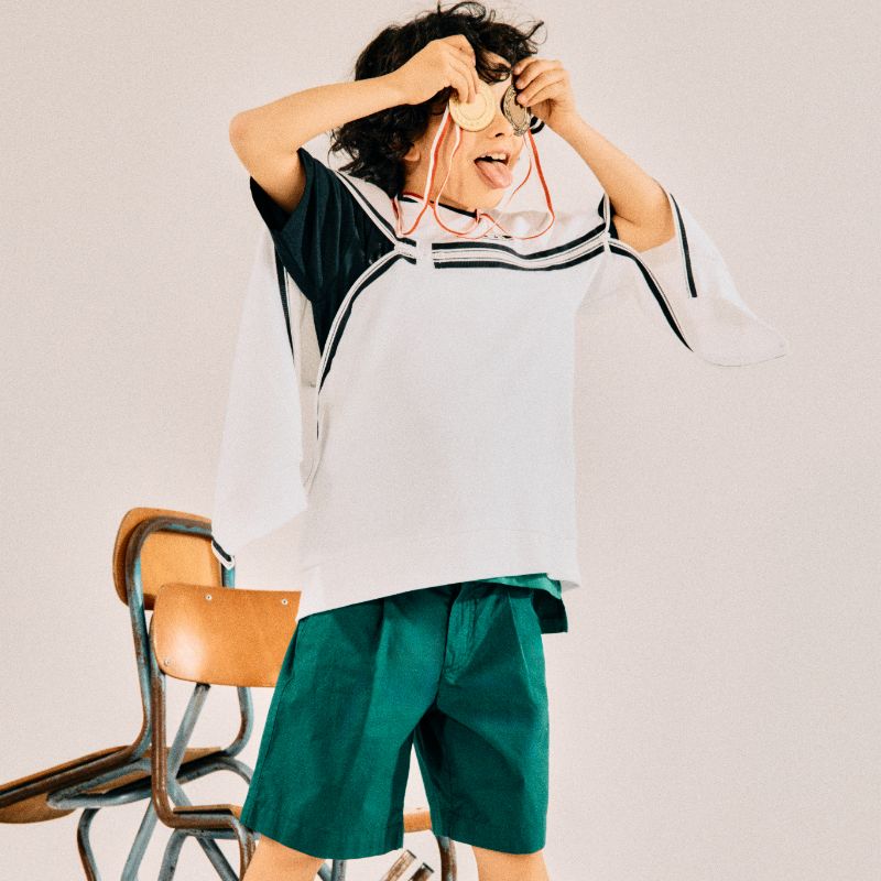 Zipper Sweatshirt - White