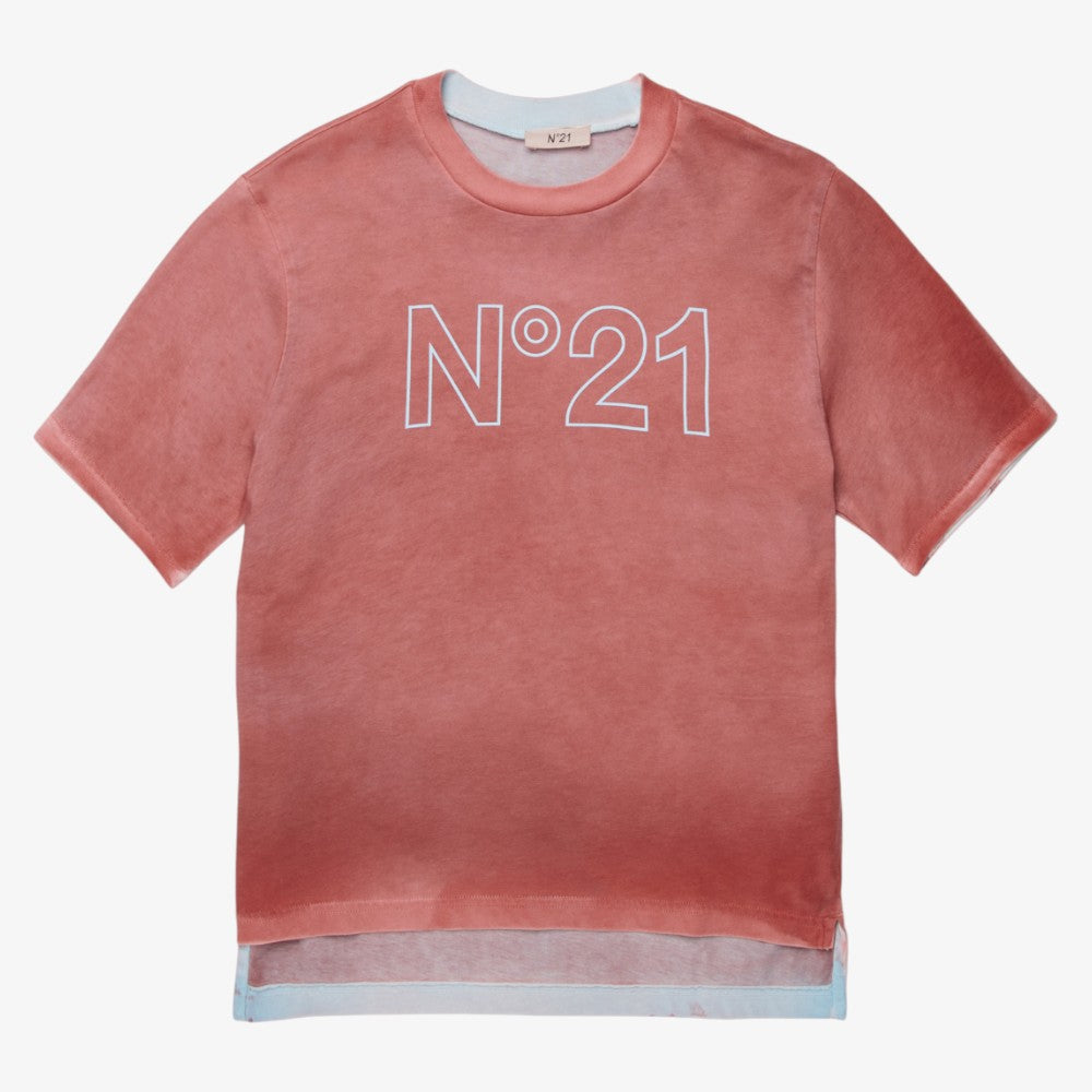 Oversized Logo Tee - Faded Red