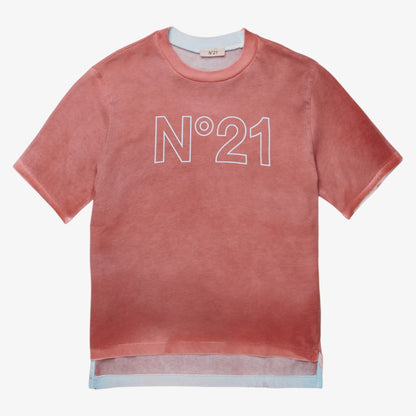 Oversized Logo Tee - Faded Red