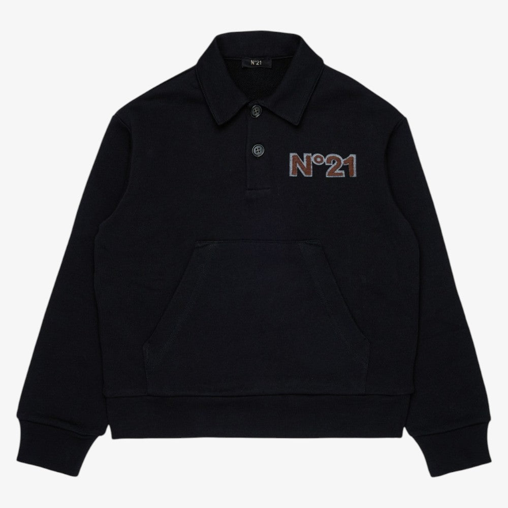 French Terry Polo - Black