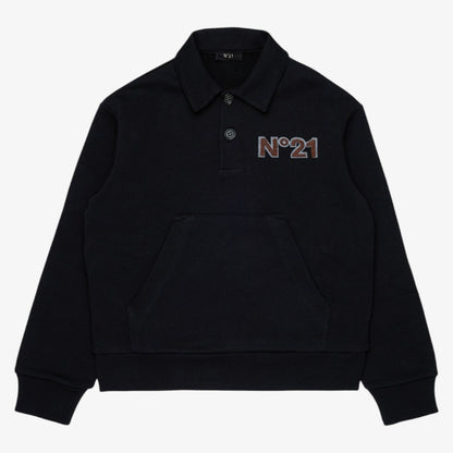 French Terry Polo - Black