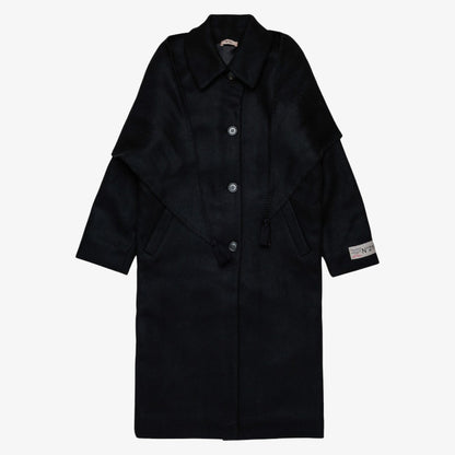 Wool Blend Coat - Black