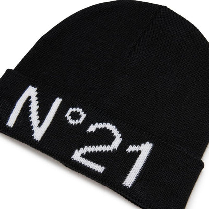 Knit Logo Beanie - Black
