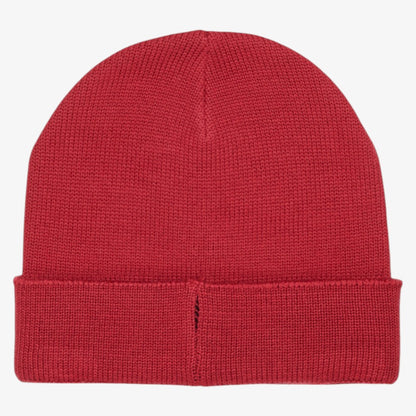 Knit Logo Beanie - Coral Red