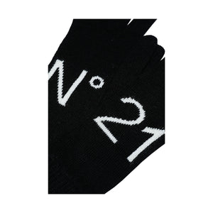 N21 Logo Gloves - Black