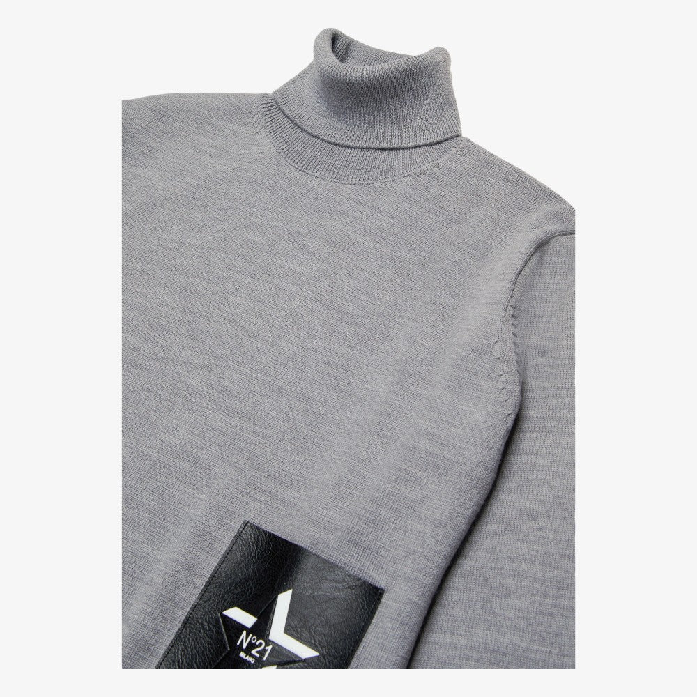 Pocket Turtleneck - Grey