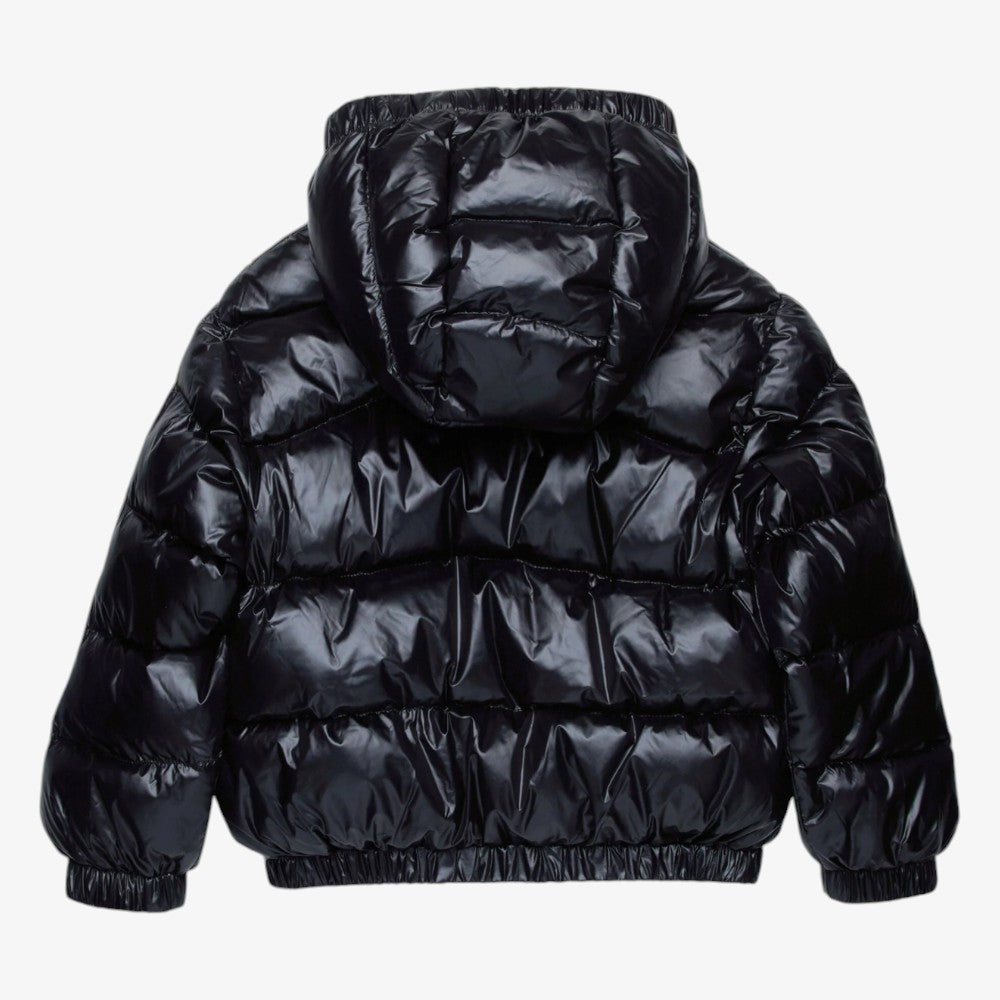 Logo Puffer Coat - Black