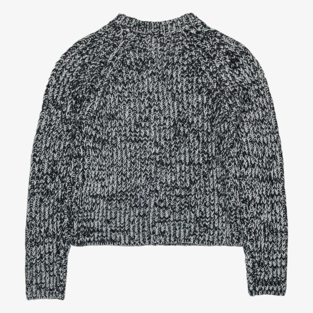 Knit Marled Sweater - Black