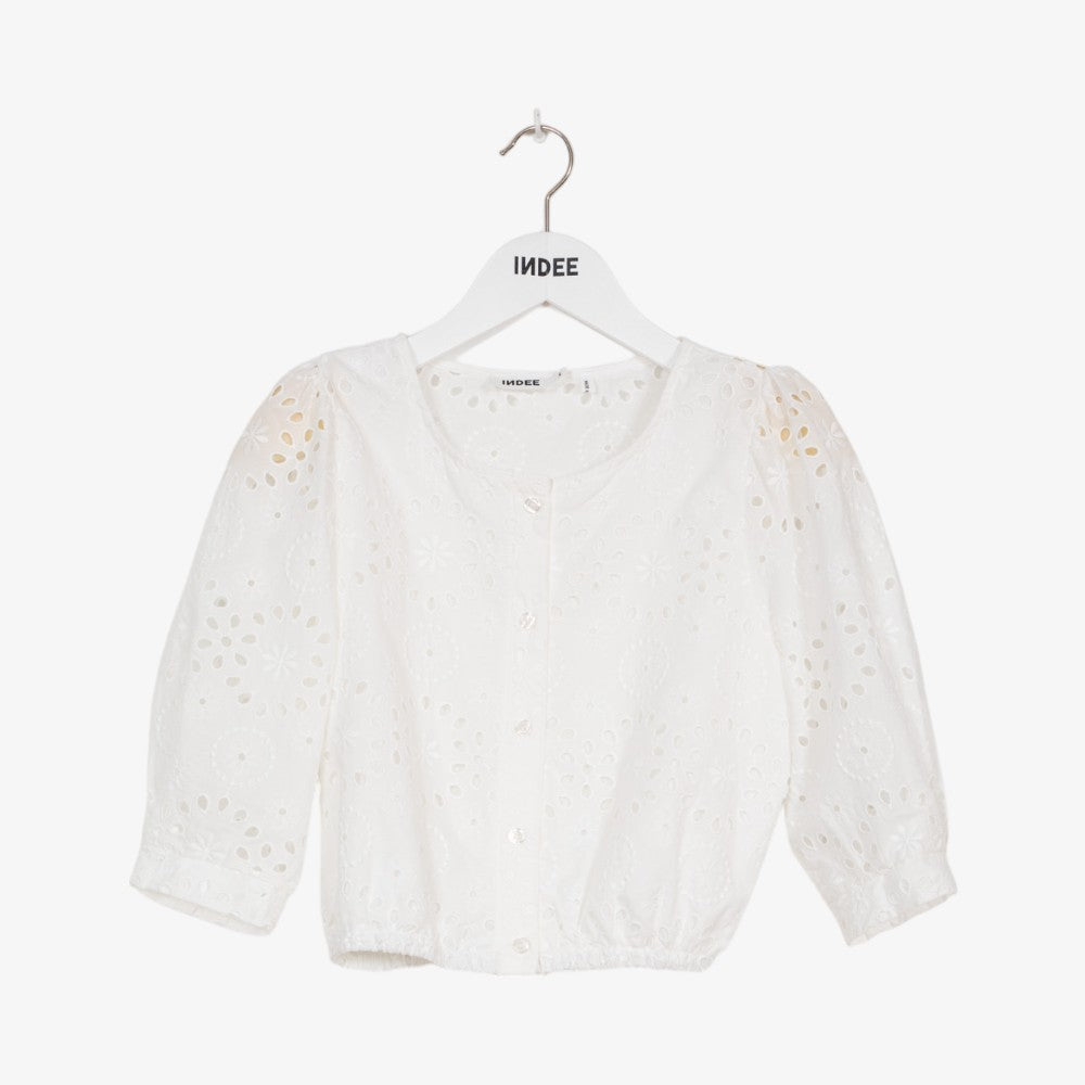 Indee English Embroidery Lace Top - Off White