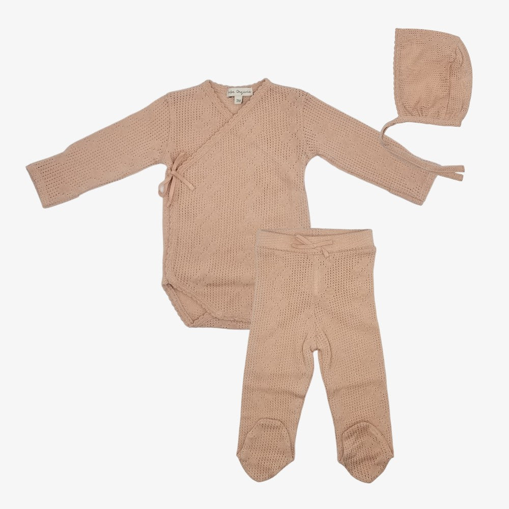 Blooms Wrap 3Pc Set - Dusty Rose