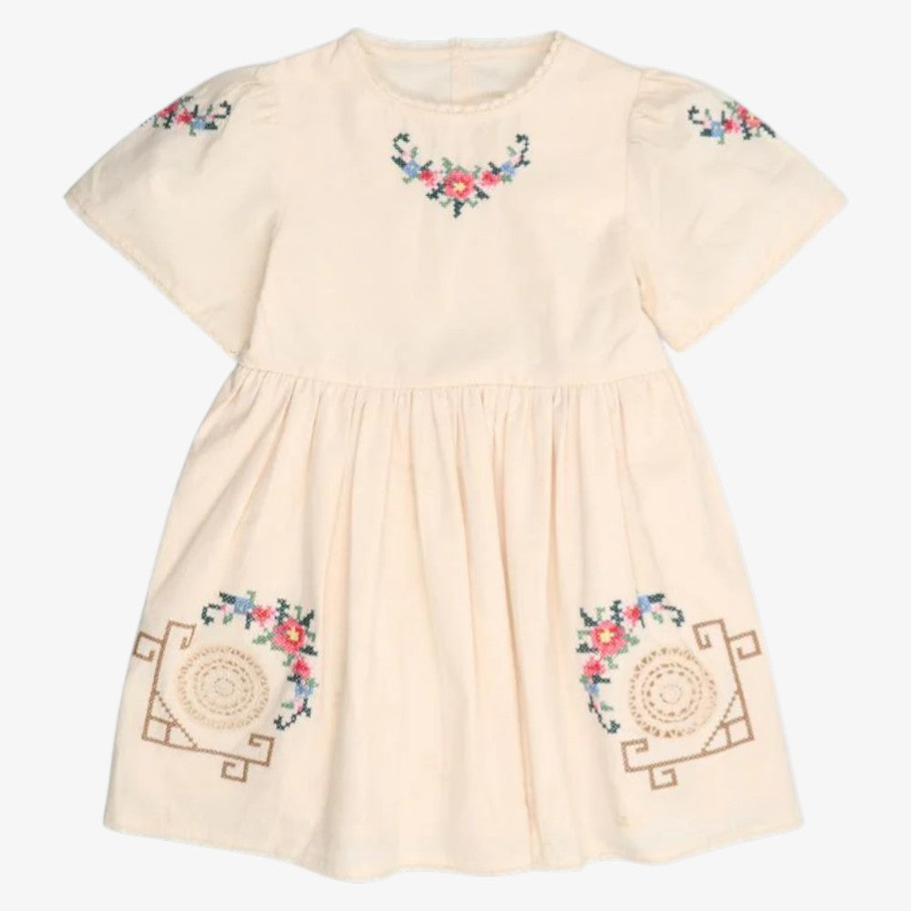 Narcise Dress Long - Ecru