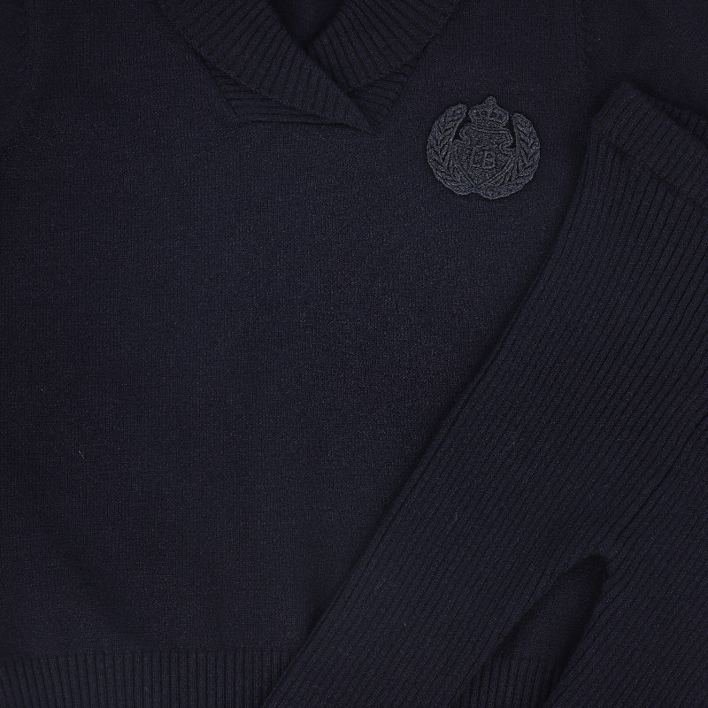 Wrap Neck Set - Navy