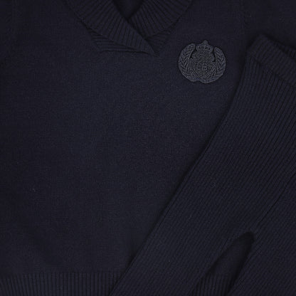 Wrap Neck Set - Navy