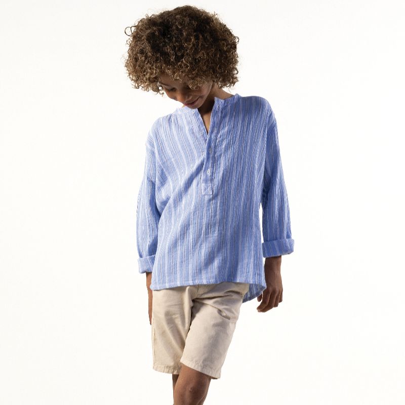 Negril Shirt - Blue Stripe