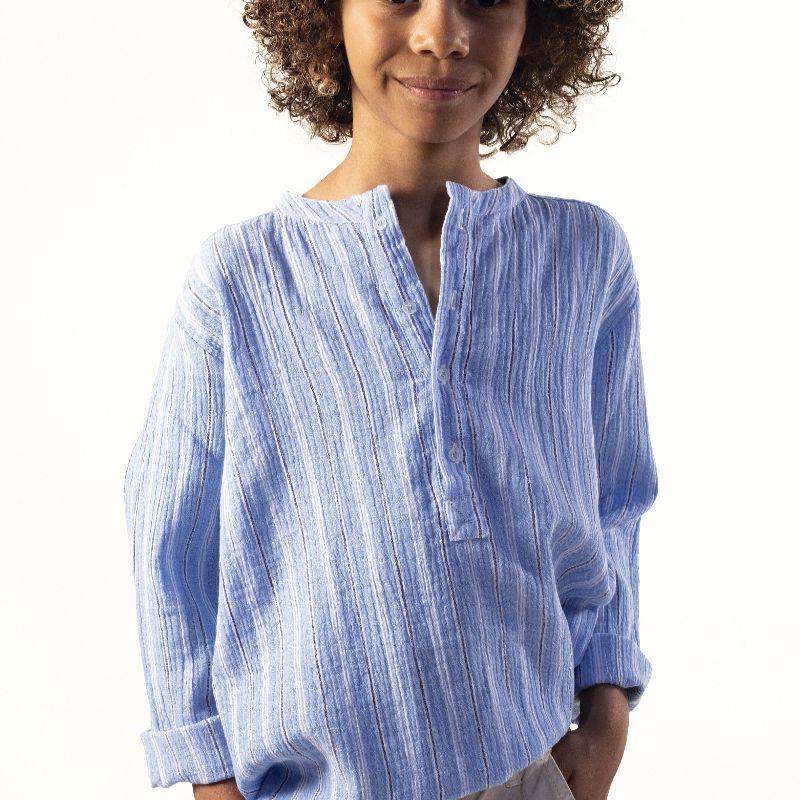Negril Shirt - Blue Stripe