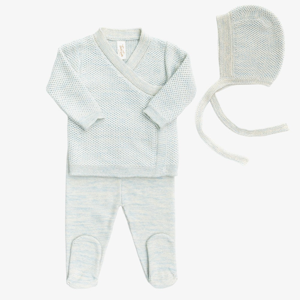 Kimono 3 Piece Set - Blue Marl