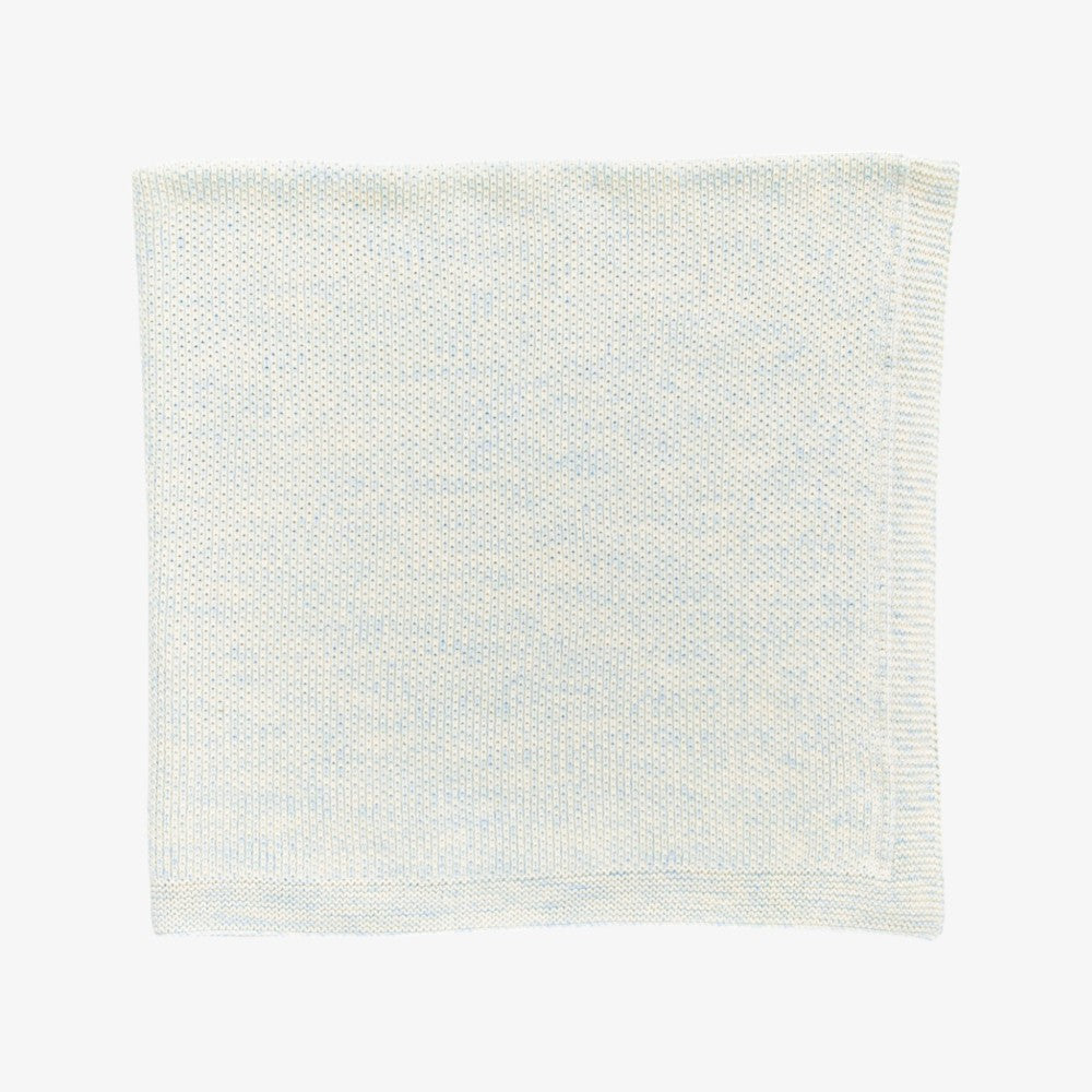 Knit Blanket - Blue Marl