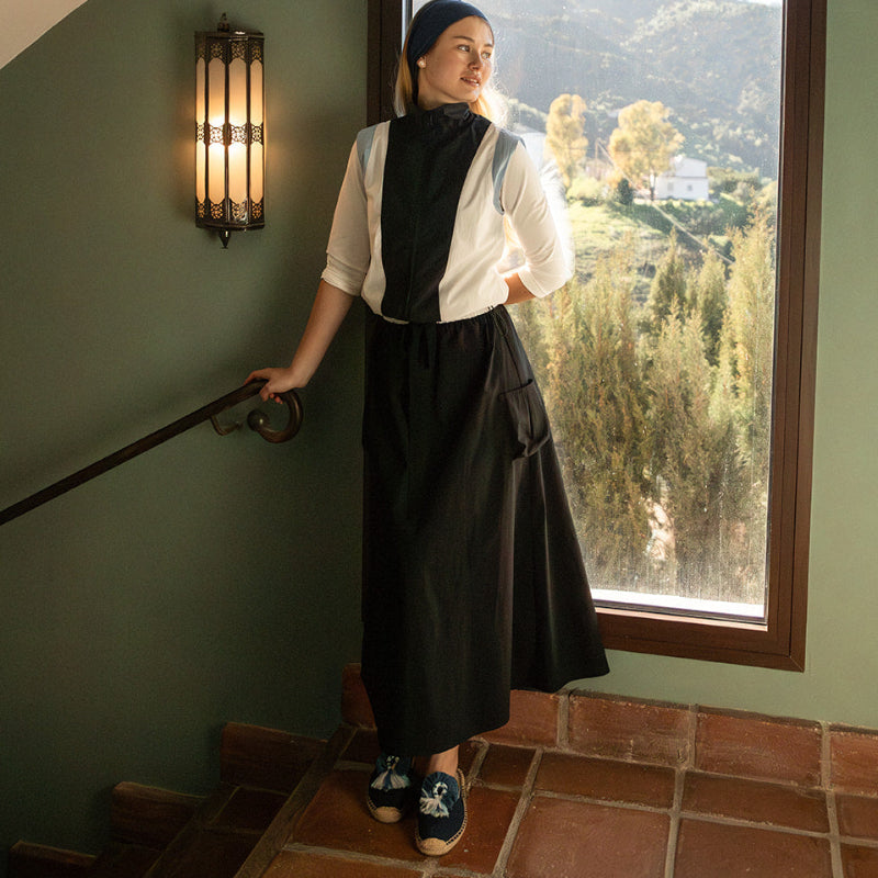 Pocket Skirt - Black&amp;white