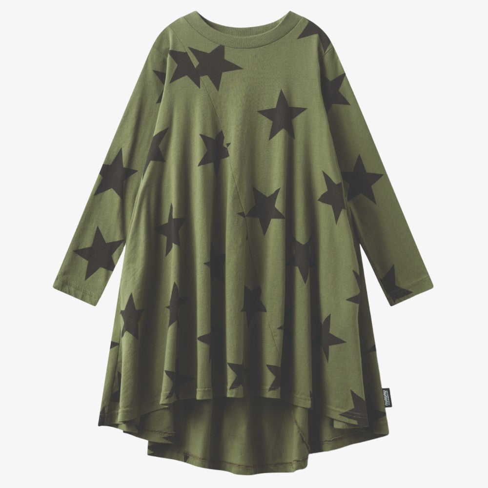 Star Dress - Olive