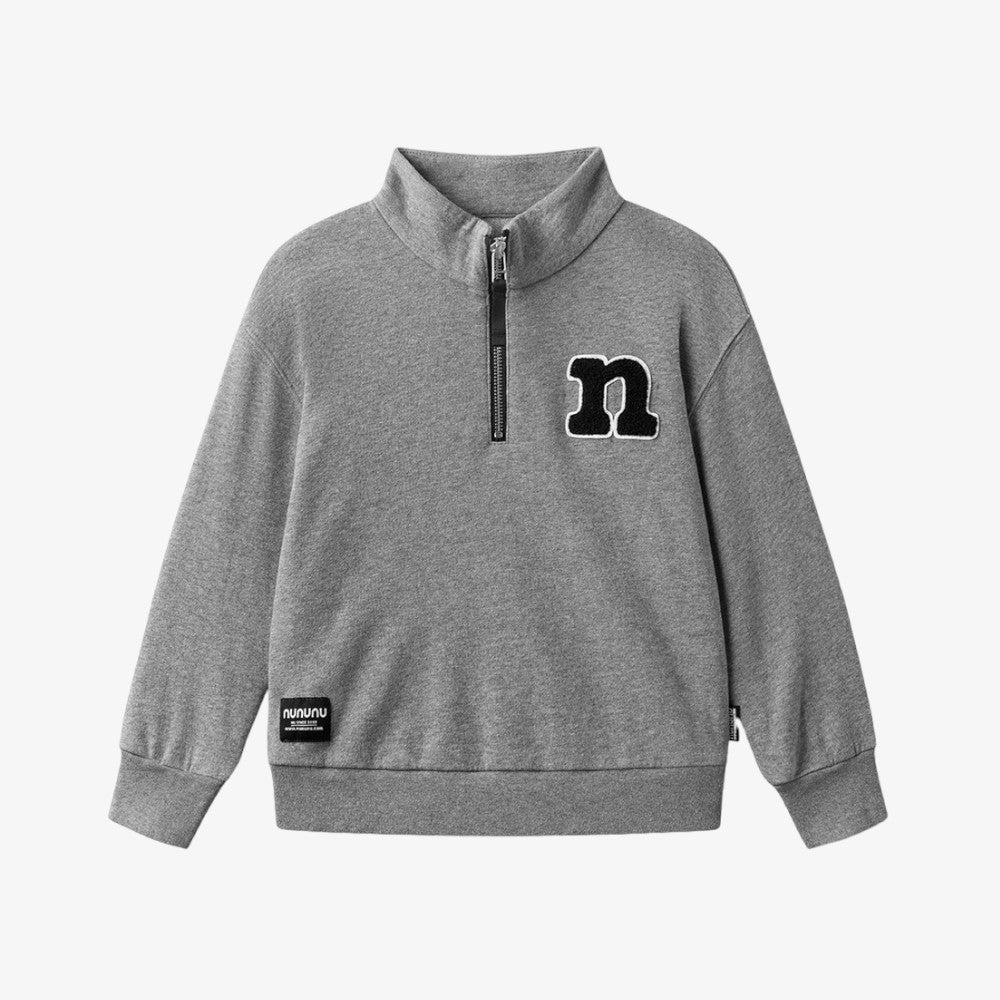 Zip Sweatshirt - Heather Grey