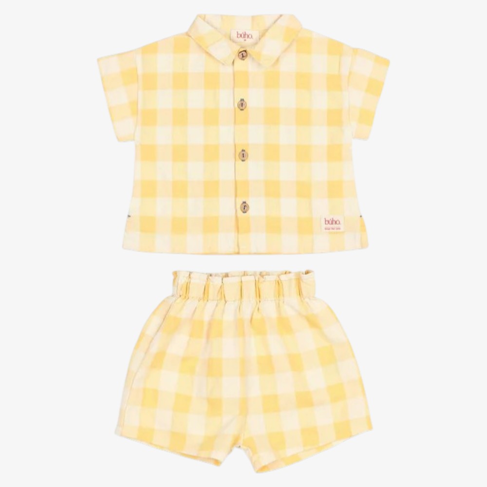 Gingham Shirt And Shorts - Sun