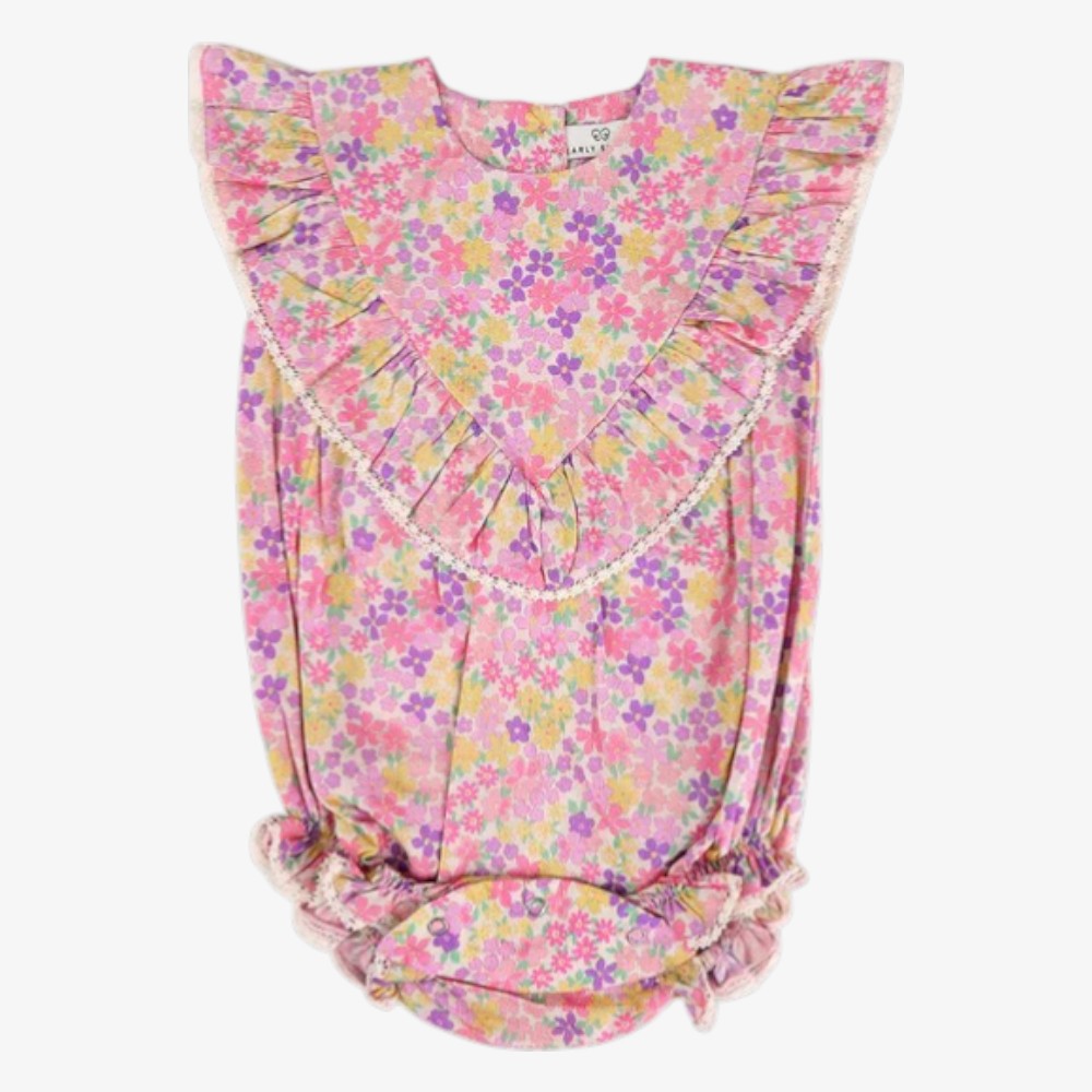 Lucy Bubble Romper - Purple