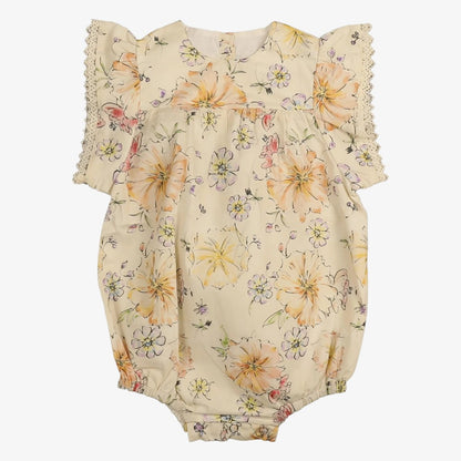 Floral Romper - Red