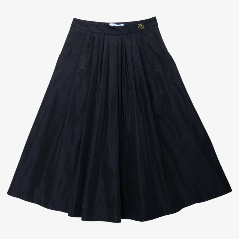 Tafetta Maxi Skirt - Black