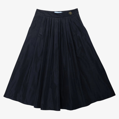 Tafetta Maxi Skirt - Black