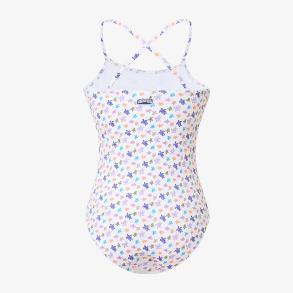 Mini Turtle Swimsuit - White