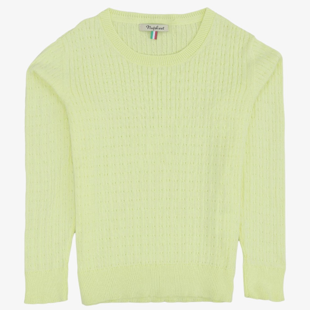 Cable Sweater - Yellow