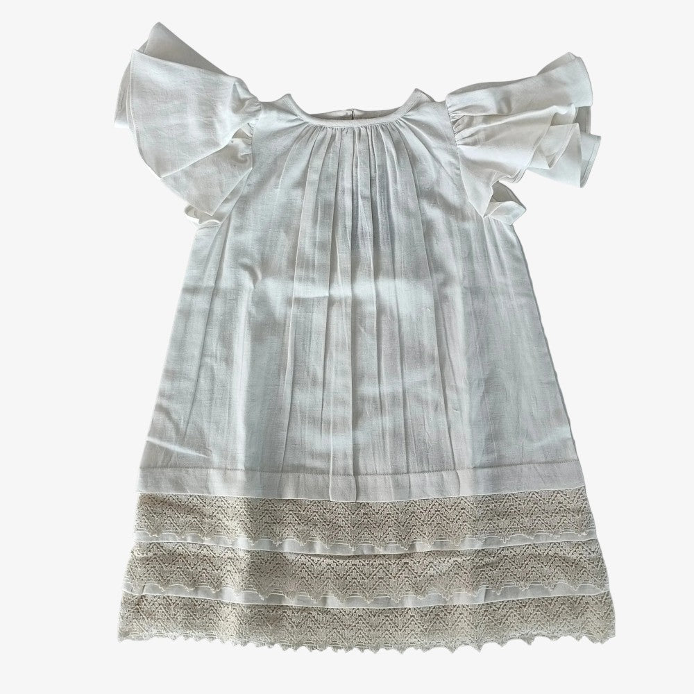 Gather Dress - Offwhite