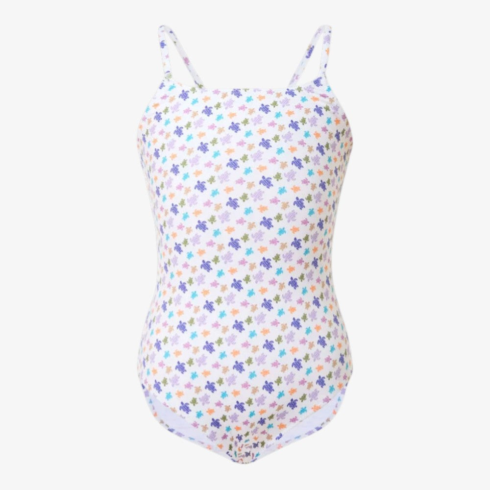 Mini Turtle Swimsuit - White