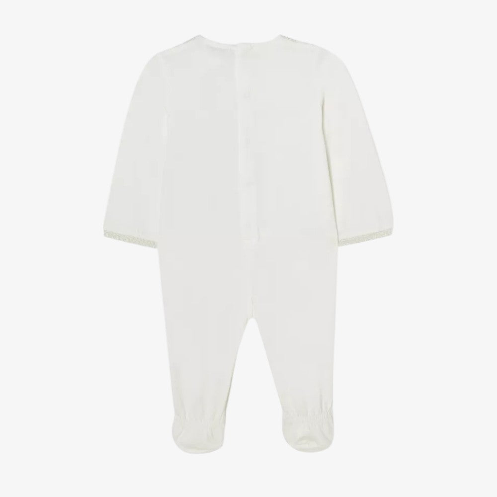 Footie And Hat - White
