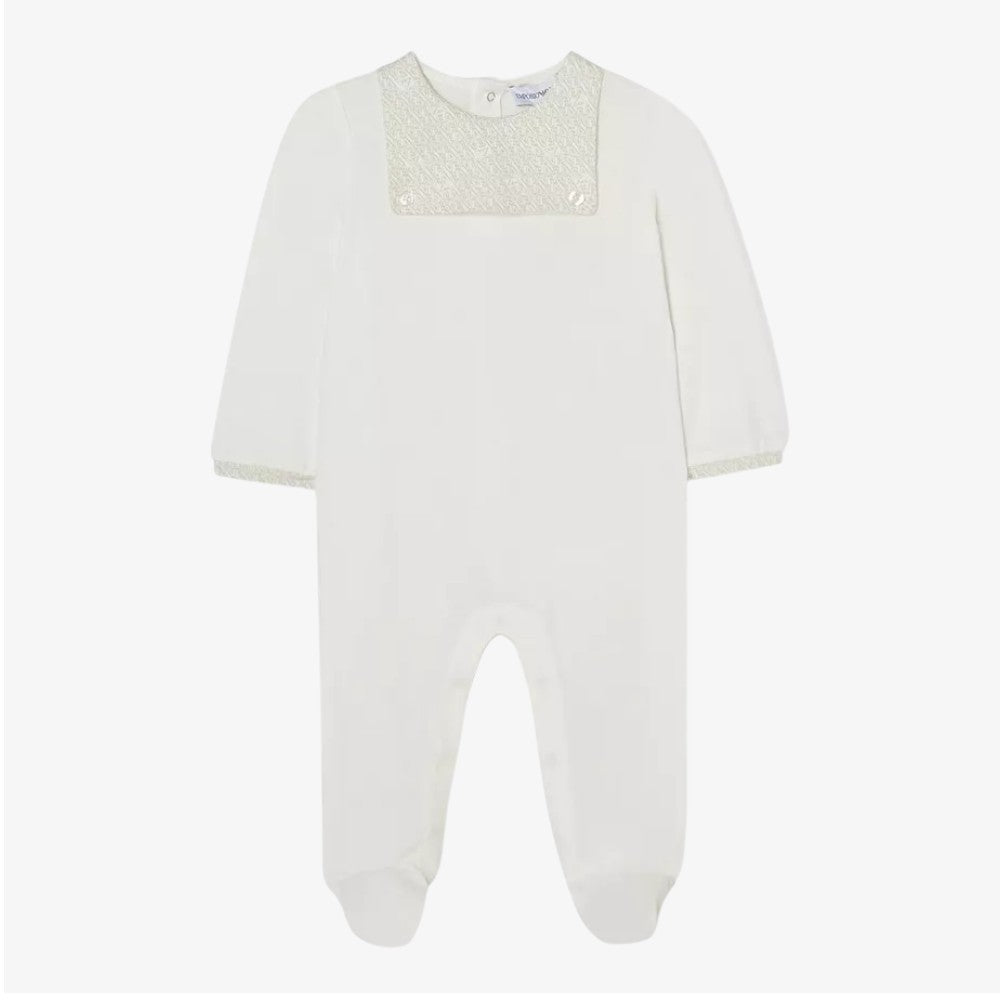 Footie And Hat - White