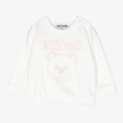 Logo Bear Sweatshirt - Cloud-rose