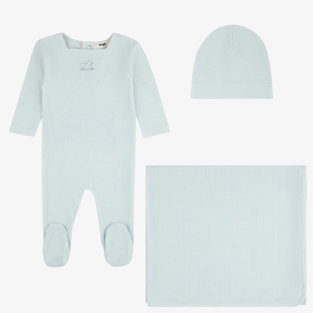 Stiped Ducky Take Me Home Set - Dusty Blue